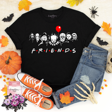 Load image into Gallery viewer, Horror Friends - Black Relaxed Tee
