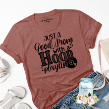 Load image into Gallery viewer, Hood Playlist - Mauve Relaxed Tee
