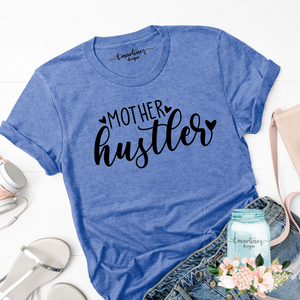 Mother Hustler - Columbia Blue Relaxed Tee