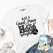 Load image into Gallery viewer, Hood Playlist - White Relaxed Tee
