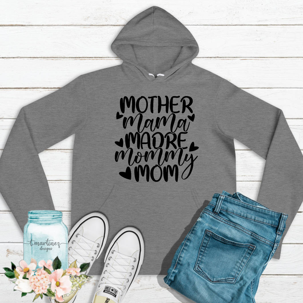 Mother Mama Madre - Deep Heather Hoodie