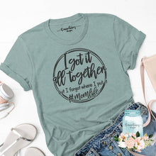 Load image into Gallery viewer, I Got It All Together - Dusty Blue Relaxed Tee
